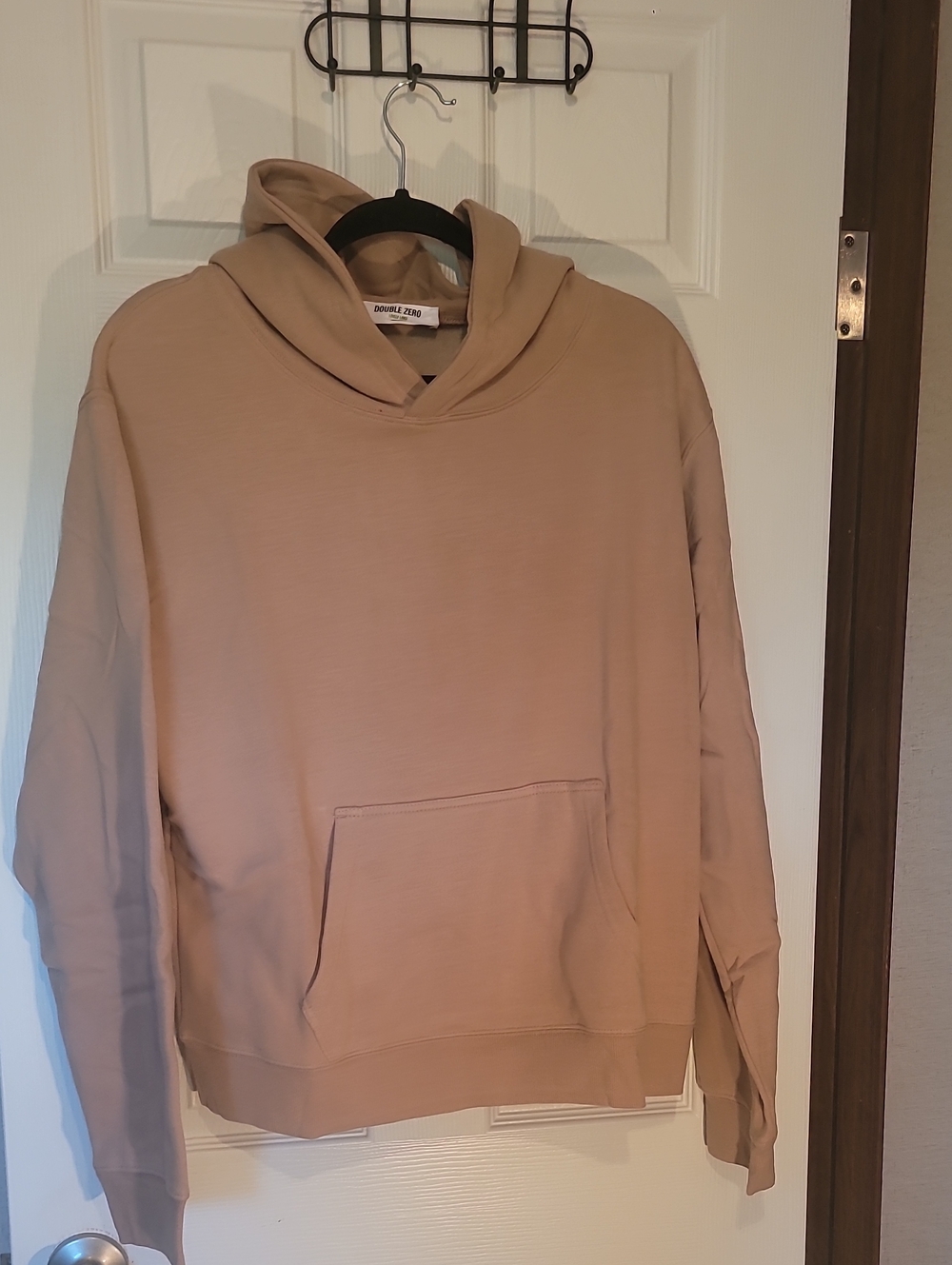 Double Zero Women's Pullover Hoodie in Dark Taupe